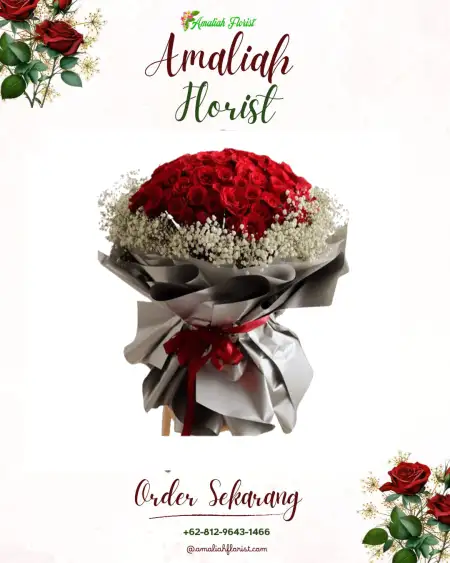 Buket Bunga Tanah Merah