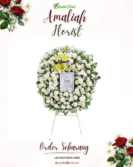 Krans Bunga Duka Tanah Merah